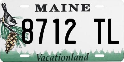 ME license plate 8712TL