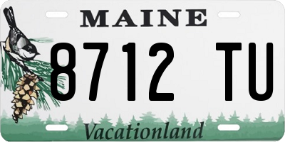 ME license plate 8712TU