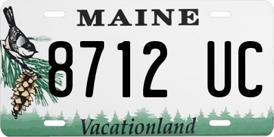 ME license plate 8712UC