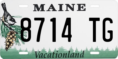ME license plate 8714TG