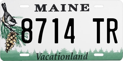 ME license plate 8714TR