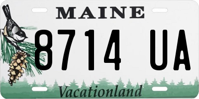 ME license plate 8714UA