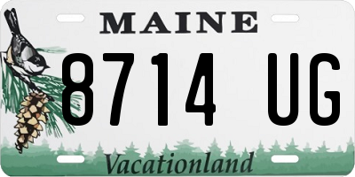 ME license plate 8714UG