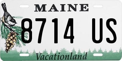 ME license plate 8714US