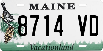 ME license plate 8714VD