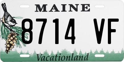 ME license plate 8714VF