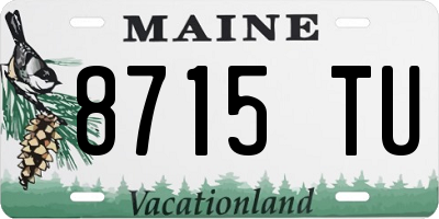 ME license plate 8715TU