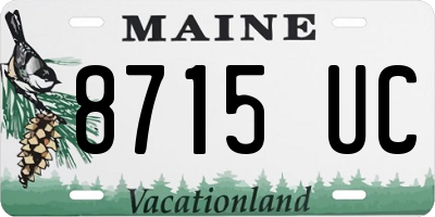 ME license plate 8715UC