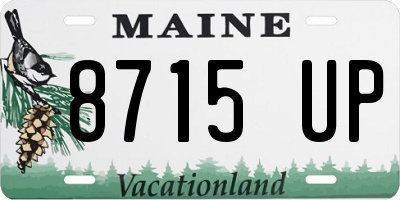 ME license plate 8715UP