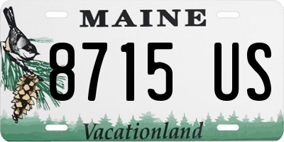ME license plate 8715US