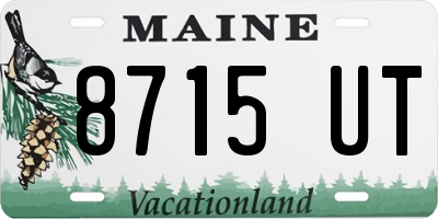 ME license plate 8715UT