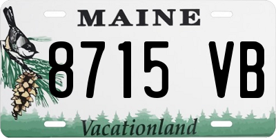 ME license plate 8715VB