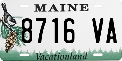 ME license plate 8716VA