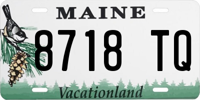 ME license plate 8718TQ