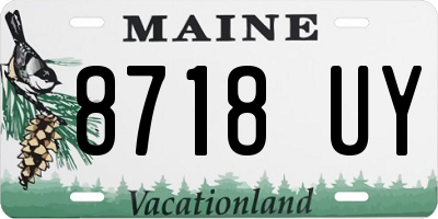 ME license plate 8718UY