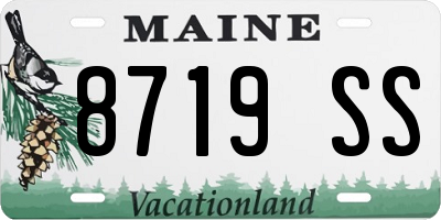 ME license plate 8719SS