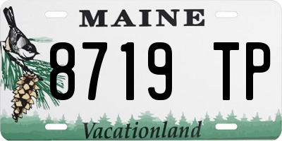 ME license plate 8719TP