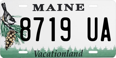 ME license plate 8719UA