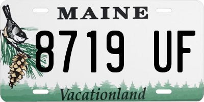 ME license plate 8719UF