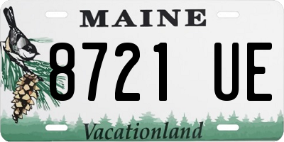 ME license plate 8721UE