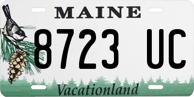ME license plate 8723UC