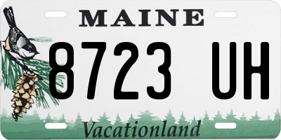 ME license plate 8723UH