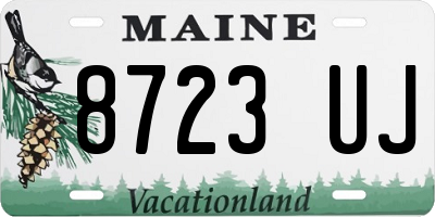 ME license plate 8723UJ