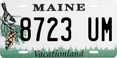 ME license plate 8723UM