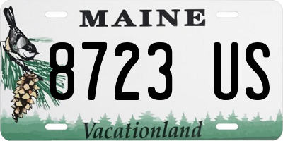 ME license plate 8723US