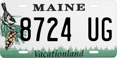 ME license plate 8724UG