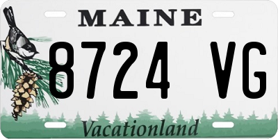 ME license plate 8724VG