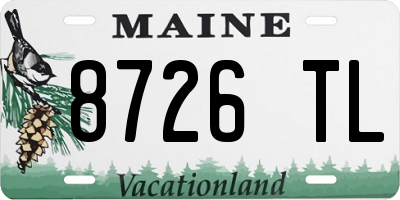 ME license plate 8726TL