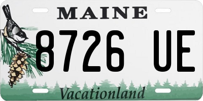 ME license plate 8726UE