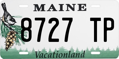 ME license plate 8727TP