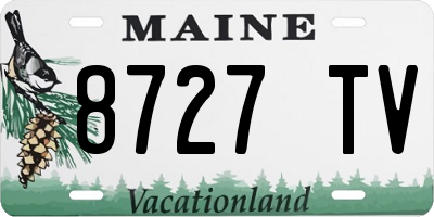 ME license plate 8727TV