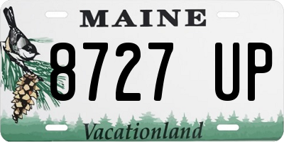 ME license plate 8727UP