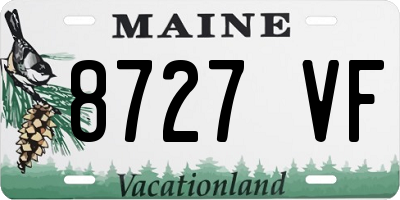 ME license plate 8727VF