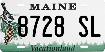 ME license plate 8728SL