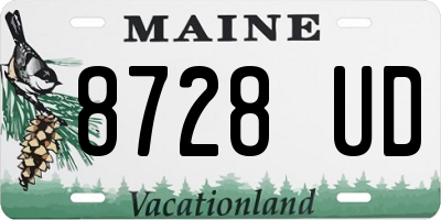 ME license plate 8728UD