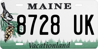 ME license plate 8728UK