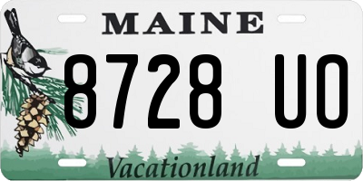 ME license plate 8728UO