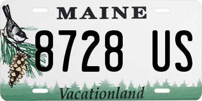 ME license plate 8728US
