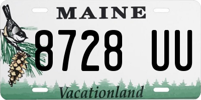 ME license plate 8728UU