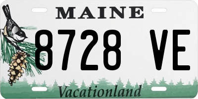 ME license plate 8728VE
