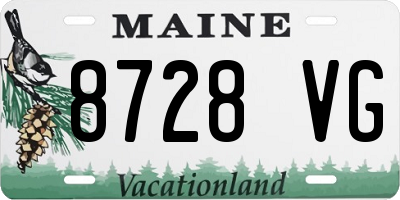 ME license plate 8728VG