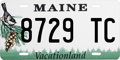 ME license plate 8729TC