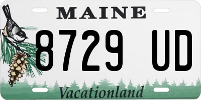 ME license plate 8729UD