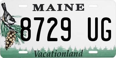 ME license plate 8729UG