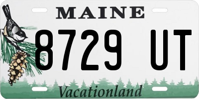 ME license plate 8729UT
