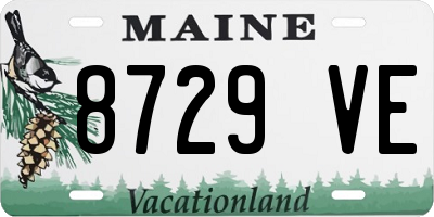 ME license plate 8729VE